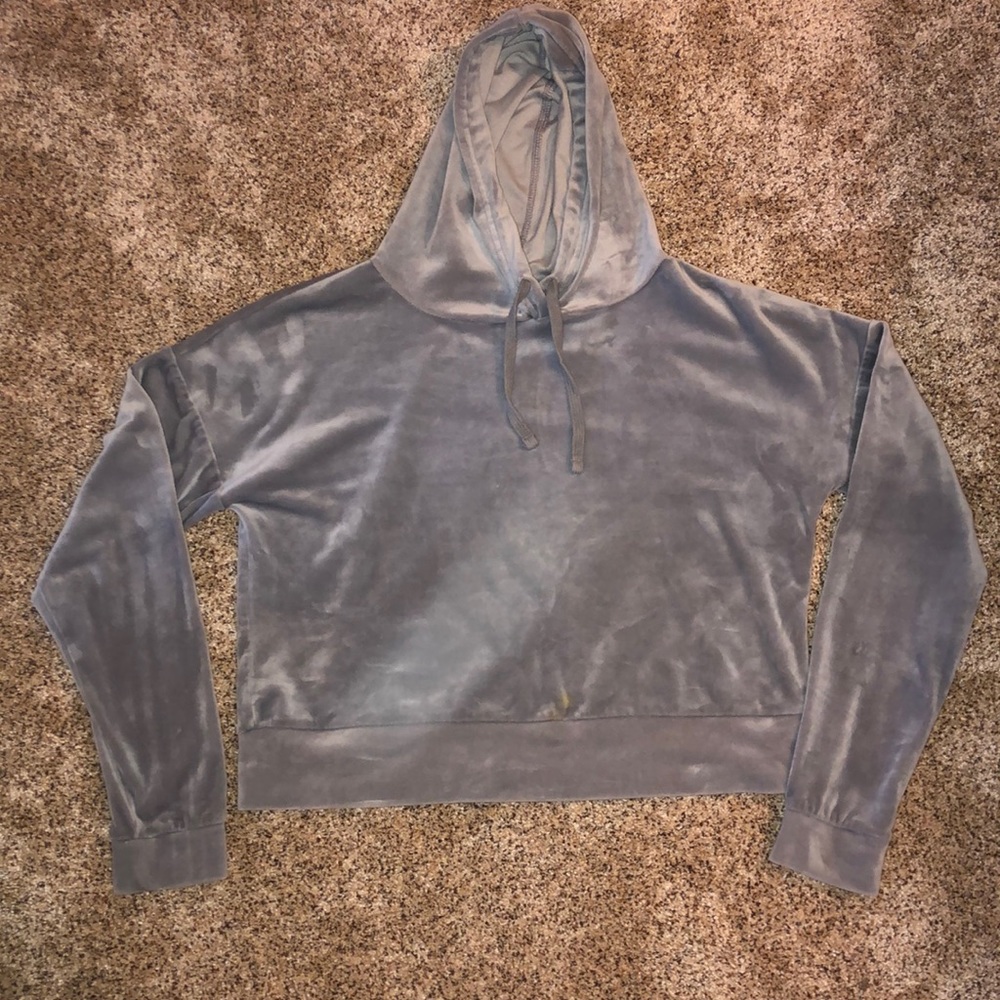 💕Velvet crop sweatshirt!